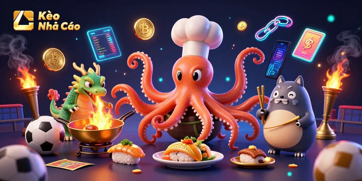 Kèo Nhà Cái sports betting scene with vibrant characters and dynamic elements showcasing expert strategies and thrilling action.