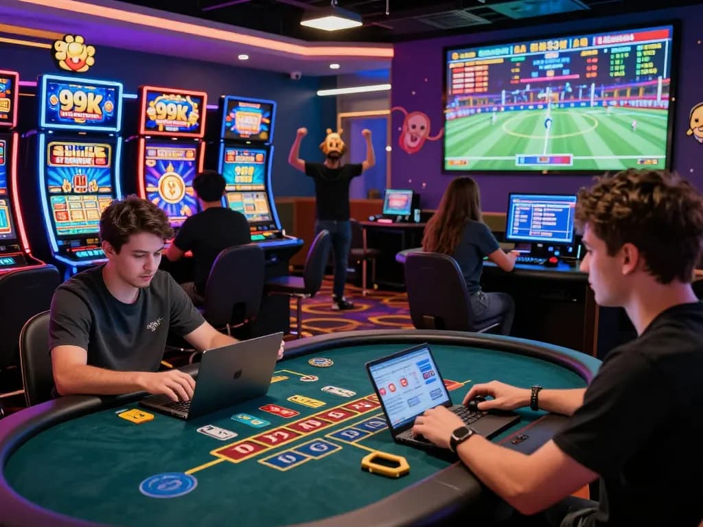 Exciting online gaming environment at https://ledaonline.in.net/ showcasing live dealers, vibrant gaming interfaces, and players engaged in various games.