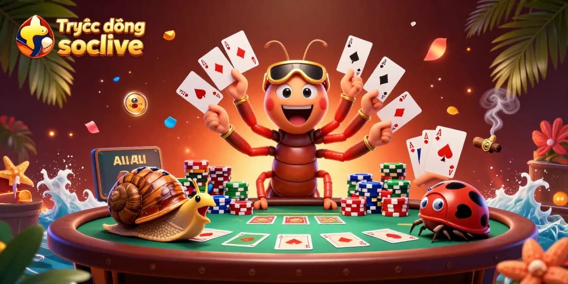 Experience Trực tiếp bóng đá socolive with a colorful, engaging casino-themed illustration featuring dynamic characters.