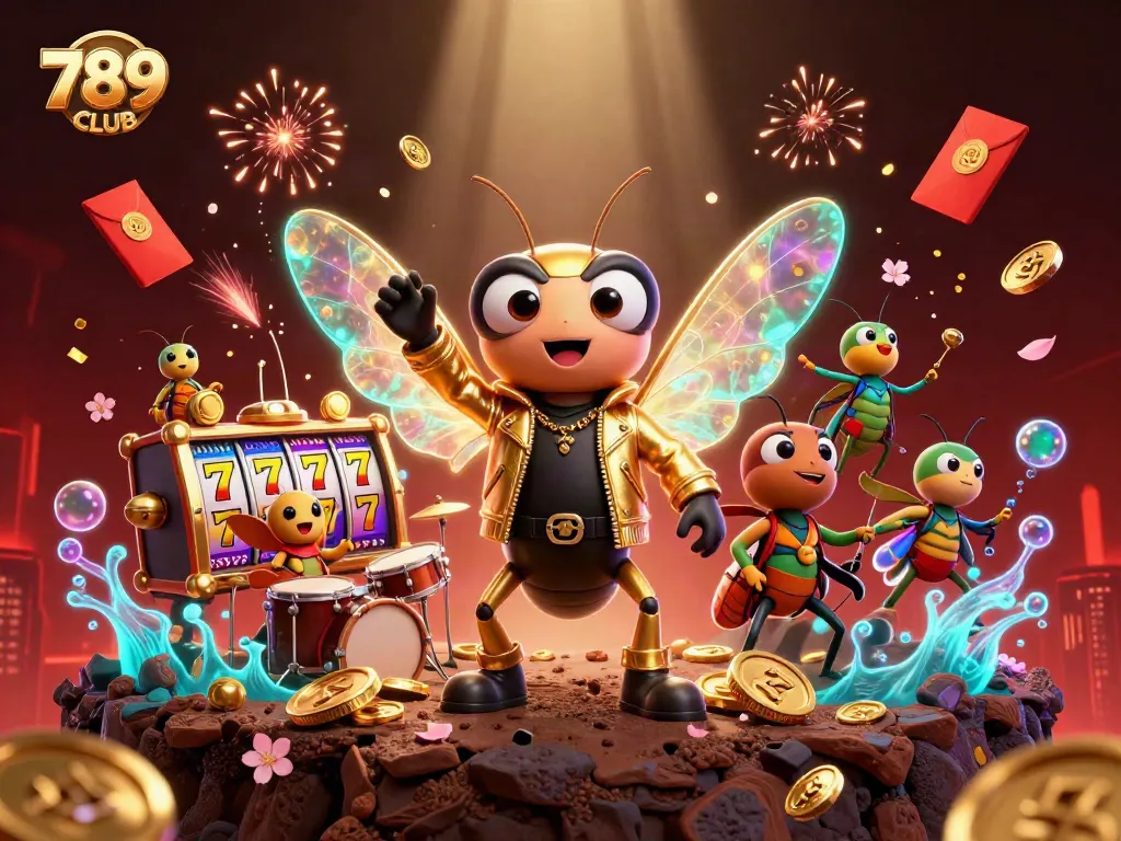 Experience the excitement of 789CLUB with lively casino characters and immersive gaming elements.
