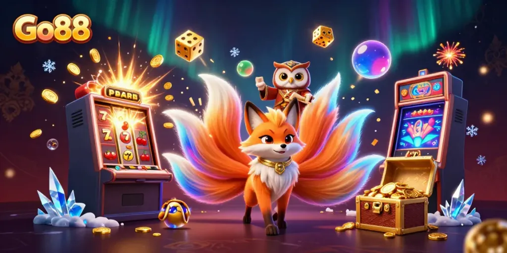 Experience the thrill of Go88 with vibrant casino games and lucky charms in an enchanting digital realm.