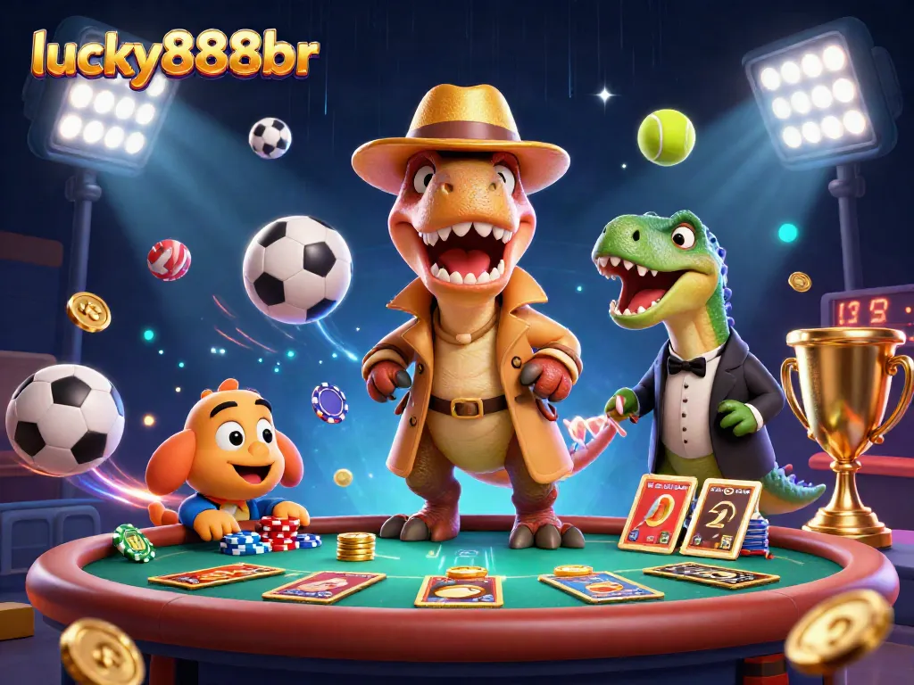 Experience thrilling gameplay at lucky888br with a velociraptor card counter and dynamic sports betting elements.