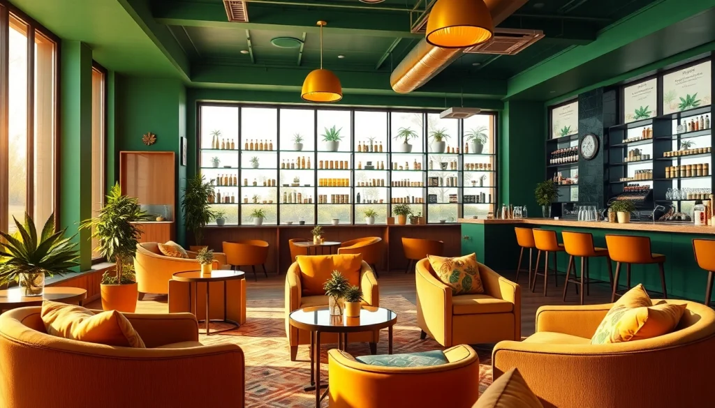 Cannabis Club Lloret De Mar mostrando un interior acogedor y vibrante con detalles de decoración.